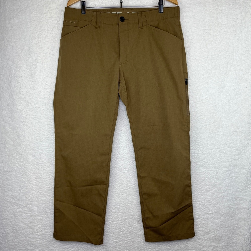 Under Armour Storm 1 Tactical Pants Mens 34x30 Coyote Brown Ripstop Outdoor Work